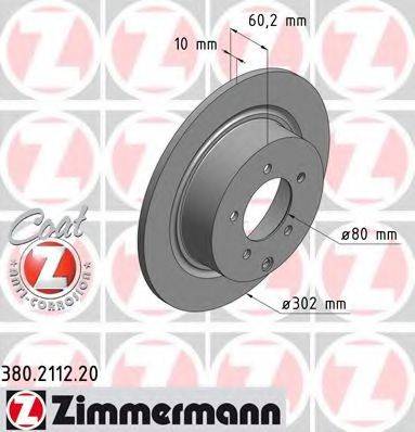 ZIMMERMANN 380211220 Тормозной диск