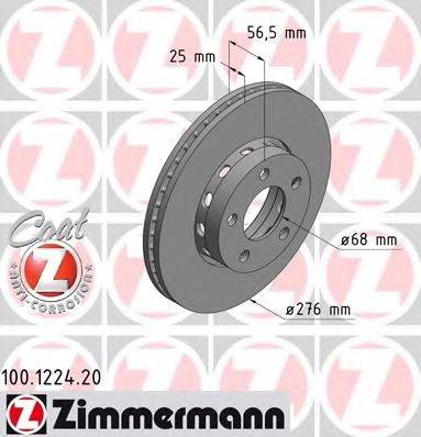 ZIMMERMANN 100122420 Тормозной диск