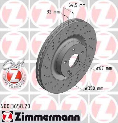 ZIMMERMANN 400365820 Тормозной диск