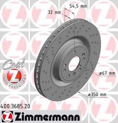 ZIMMERMANN 400368520 Тормозной диск