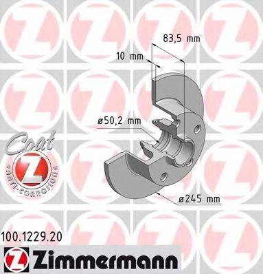 ZIMMERMANN 100122920 Тормозной диск