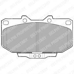 DELPHI LP1056 Комплект тормозных колодок, дисковый тормоз