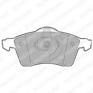 DELPHI LP1092 Комплект тормозных колодок, дисковый тормоз