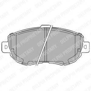 DELPHI LP1140 Комплект тормозных колодок, дисковый тормоз