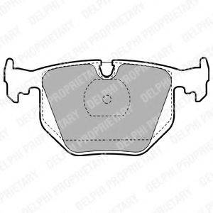 DELPHI LP1143 Комплект тормозных колодок, дисковый тормоз
