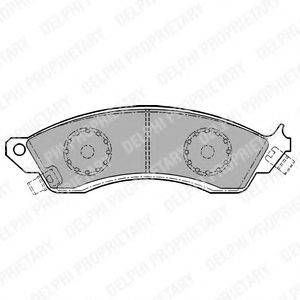 DELPHI LP1154 Комплект тормозных колодок, дисковый тормоз