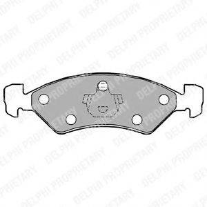 DELPHI LP1158 Комплект тормозных колодок, дисковый тормоз