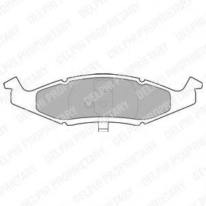 DELPHI LP1225 Комплект тормозных колодок, дисковый тормоз