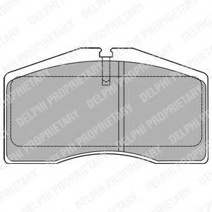 DELPHI LP1428 Комплект тормозных колодок, дисковый тормоз