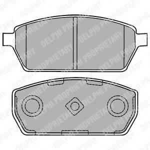 DELPHI LP1430 Комплект тормозных колодок, дисковый тормоз