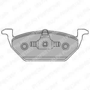 DELPHI LP1436 Комплект тормозных колодок, дисковый тормоз