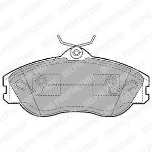 DELPHI LP1445 Комплект тормозных колодок, дисковый тормоз