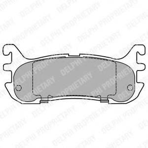 DELPHI LP1452 Комплект тормозных колодок, дисковый тормоз