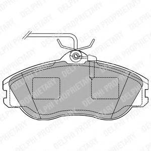 DELPHI LP1454 Комплект тормозных колодок, дисковый тормоз