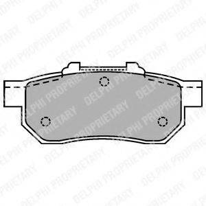 DELPHI LP1456 Комплект тормозных колодок, дисковый тормоз