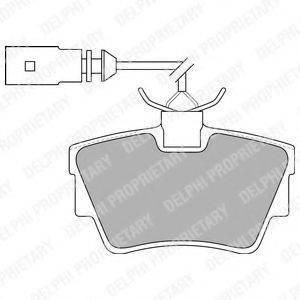 DELPHI LP1511 Комплект тормозных колодок, дисковый тормоз