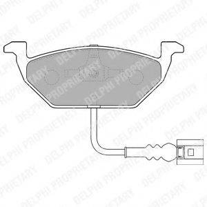 DELPHI LP1514 Комплект тормозных колодок, дисковый тормоз