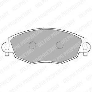 DELPHI LP1533 Комплект тормозных колодок, дисковый тормоз