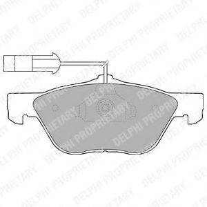 DELPHI LP1537 Комплект тормозных колодок, дисковый тормоз
