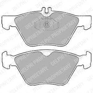 DELPHI LP1589 Комплект тормозных колодок, дисковый тормоз