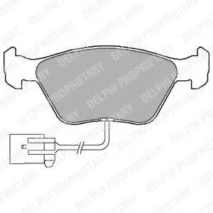 DELPHI LP1598 Комплект тормозных колодок, дисковый тормоз