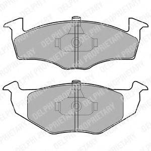 DELPHI LP1601 Комплект тормозных колодок, дисковый тормоз