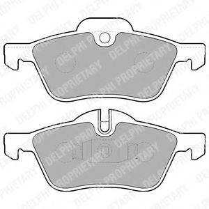 DELPHI LP1657 Комплект тормозных колодок, дисковый тормоз