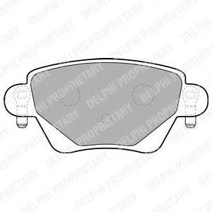 DELPHI LP1682 Комплект тормозных колодок, дисковый тормоз
