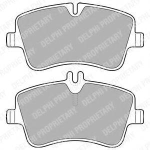 DELPHI LP1696 Комплект тормозных колодок, дисковый тормоз