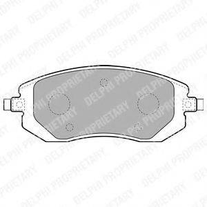 DELPHI LP1718 Комплект тормозных колодок, дисковый тормоз
