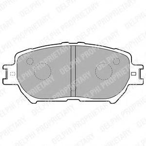 DELPHI LP1738 Комплект тормозных колодок, дисковый тормоз