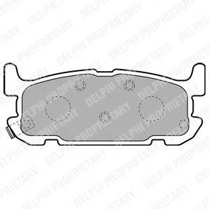 DELPHI LP1752 Комплект тормозных колодок, дисковый тормоз