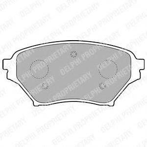 DELPHI LP1761 Комплект тормозных колодок, дисковый тормоз