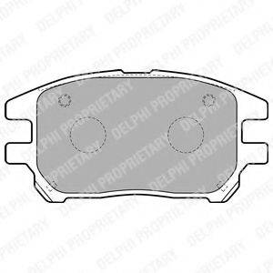 DELPHI LP1768 Комплект тормозных колодок, дисковый тормоз