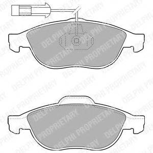 DELPHI LP1777 Комплект тормозных колодок, дисковый тормоз