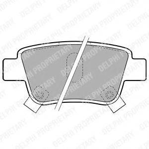 DELPHI LP1785 Комплект тормозных колодок, дисковый тормоз