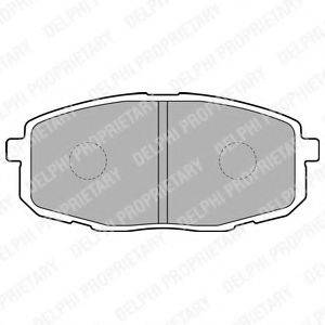 DELPHI LP1819 Комплект тормозных колодок, дисковый тормоз