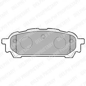 DELPHI LP1822 Комплект тормозных колодок, дисковый тормоз