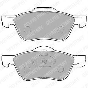 DELPHI LP1830 Комплект тормозных колодок, дисковый тормоз