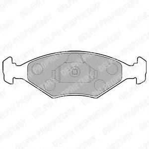 DELPHI LP1854 Комплект тормозных колодок, дисковый тормоз
