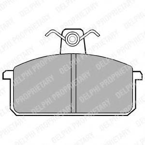 DELPHI LP305 Комплект тормозных колодок, дисковый тормоз