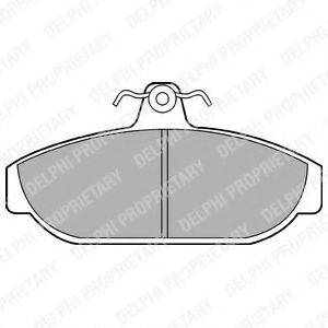 DELPHI LP437 Комплект тормозных колодок, дисковый тормоз
