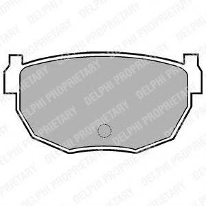DELPHI LP454 Комплект тормозных колодок, дисковый тормоз