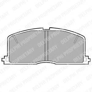 DELPHI LP460 Комплект тормозных колодок, дисковый тормоз