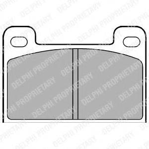 DELPHI LP537 Комплект тормозных колодок, дисковый тормоз