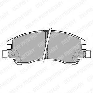 DELPHI LP547 Комплект тормозных колодок, дисковый тормоз