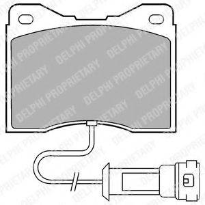 DELPHI LP556 Комплект тормозных колодок, дисковый тормоз