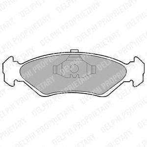 DELPHI LP591 Комплект тормозных колодок, дисковый тормоз