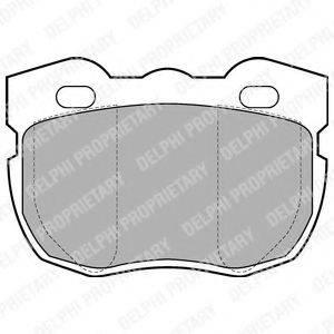 DELPHI LP599 Комплект тормозных колодок, дисковый тормоз