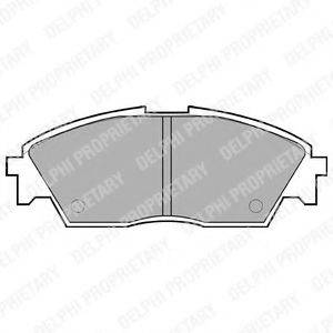 DELPHI LP605 Комплект тормозных колодок, дисковый тормоз